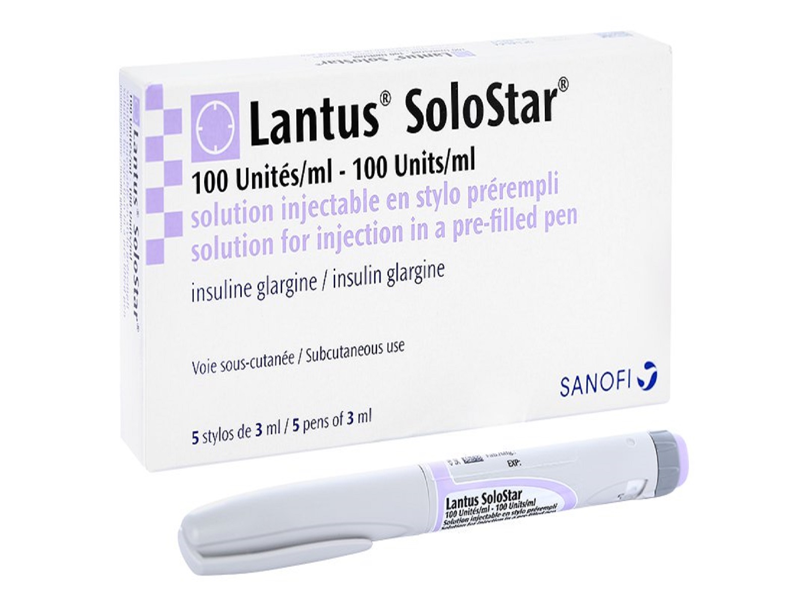 Thành phần bút tiêm insulin Lantus Solostar