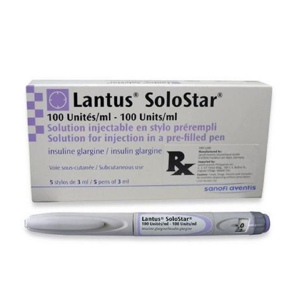 Tác dụng phụ của bút tiêm insulin Lantus